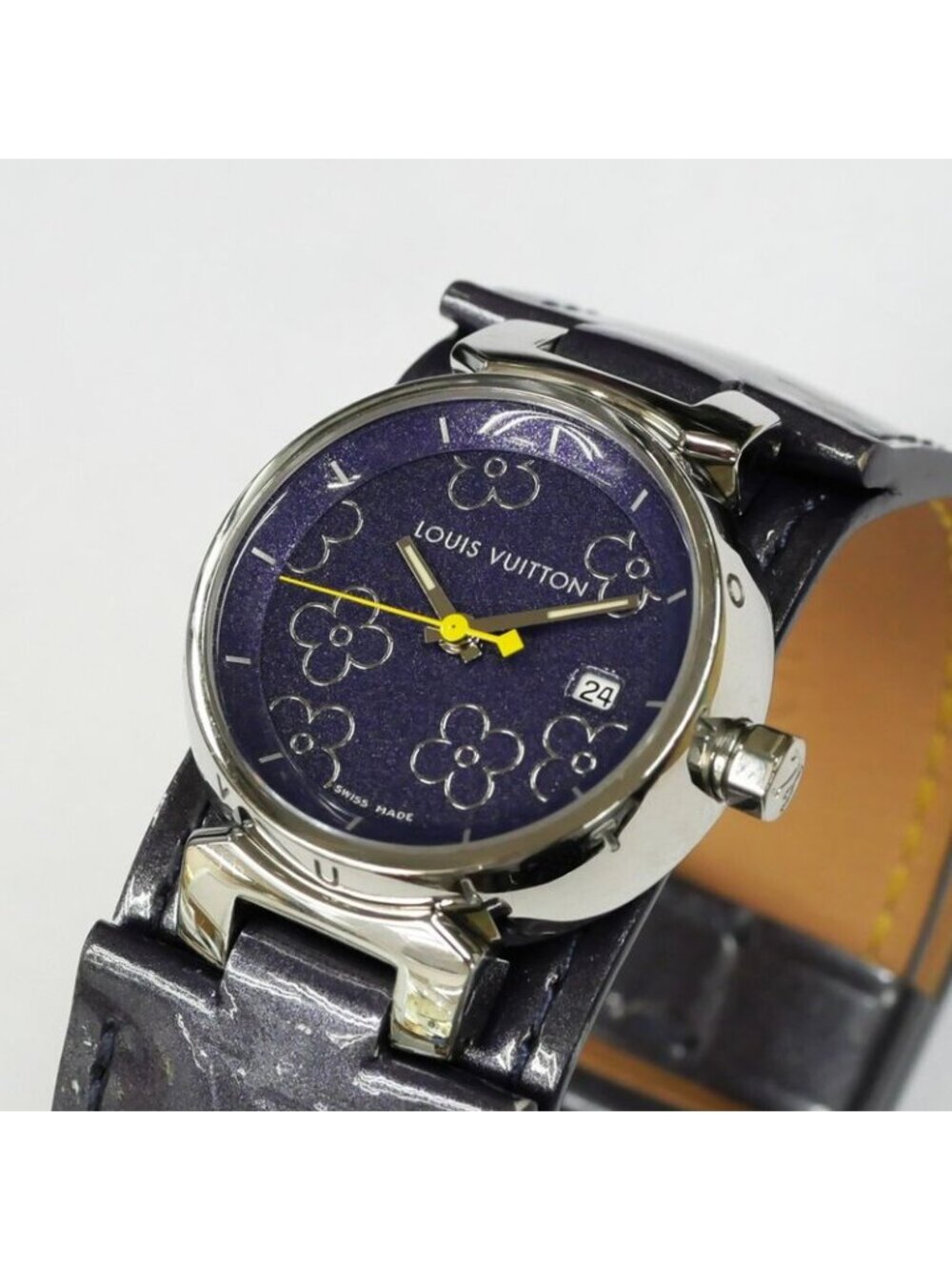 Louis Vuitton Brea PM Purple Dial Stainless Steel Quartz Watch - Picture 9 of 10